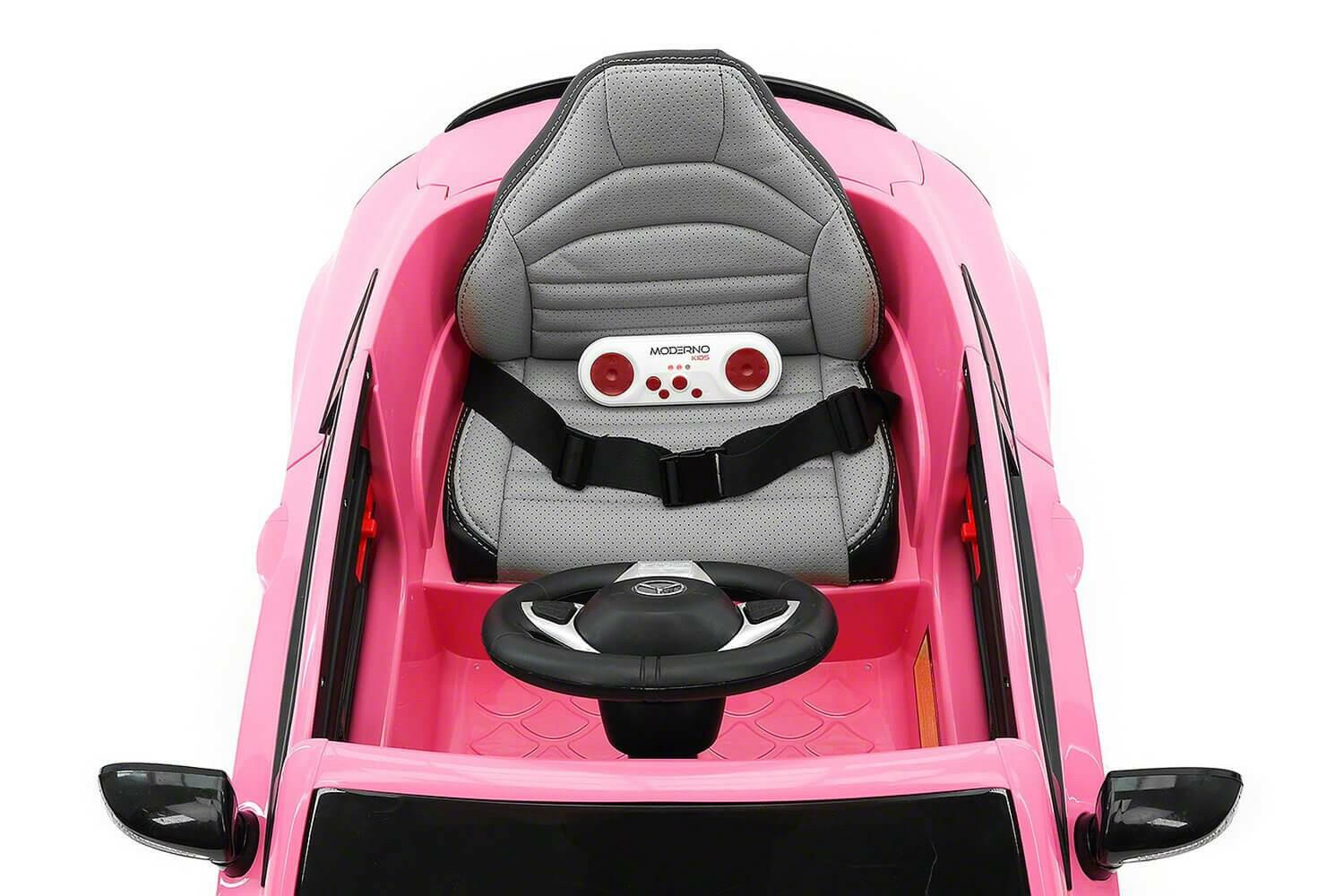 Mercedes Kids 12V C63S Ride-On Car w/ Parental Remote, MP3, Leather Seats, LED Lights - Kids Eye Candy