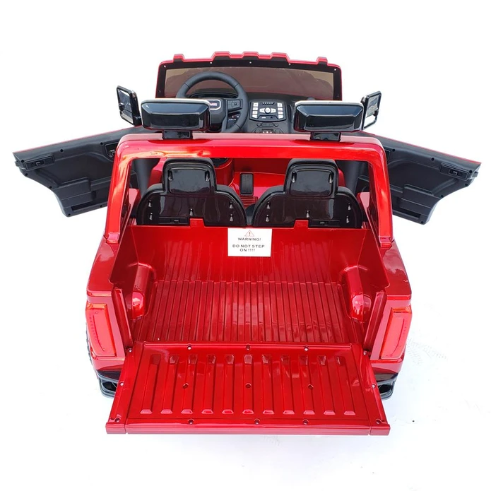 12V Licensed GMC Ride-On Truck 2-Seater with Parental Remote, MP3, Leather Seats - Kids Eye Candy