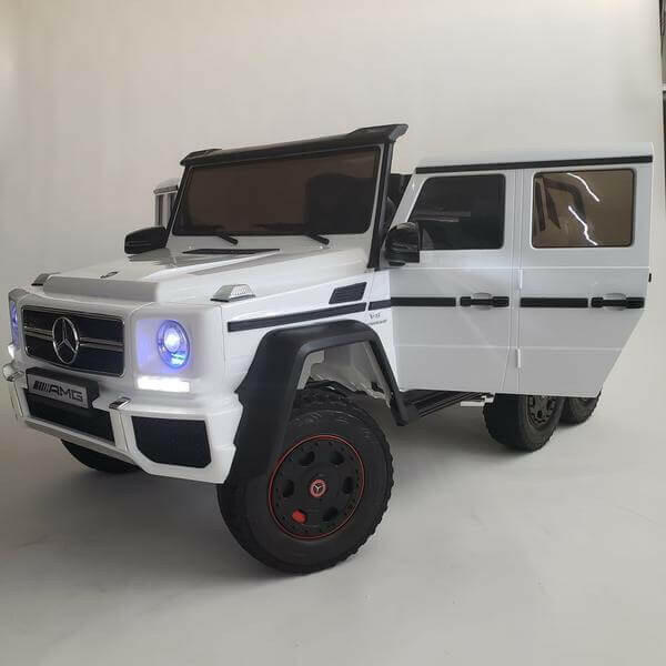 24V Mercedes G63S AMG Ride-On Six Wheel Drive with Parent Remote MP3 LED Wheels - Kids Eye Candy