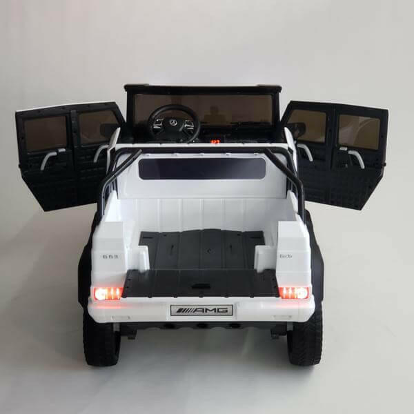 24V Mercedes G63S AMG Ride-On Six Wheel Drive with Parent Remote MP3 LED Wheels - Kids Eye Candy
