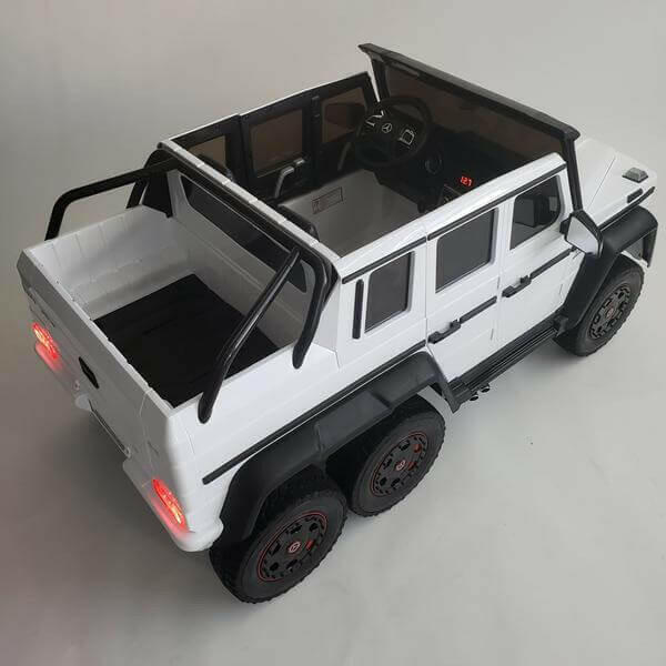 24V Mercedes G63S AMG Ride-On Six Wheel Drive with Parent Remote MP3 LED Wheels - Kids Eye Candy