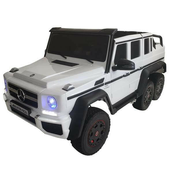 24V Mercedes G63S AMG Ride-On Six Wheel Drive with Parent Remote MP3 LED Wheels - Kids Eye Candy