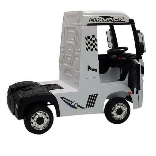Mercedes Kids 12V Ride-On Semi Truck Bluetooth MP3 LED Lights - Kids Eye Candy
