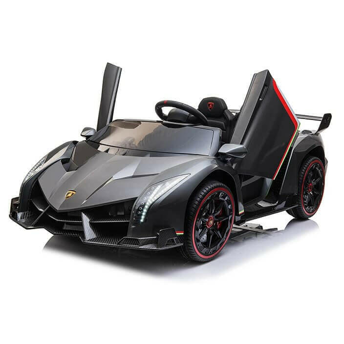 Lamborghini Veneno 12V Kids Ride-On Car w/ Parental Remote, MP4, LED Lights - Kids Eye Candy