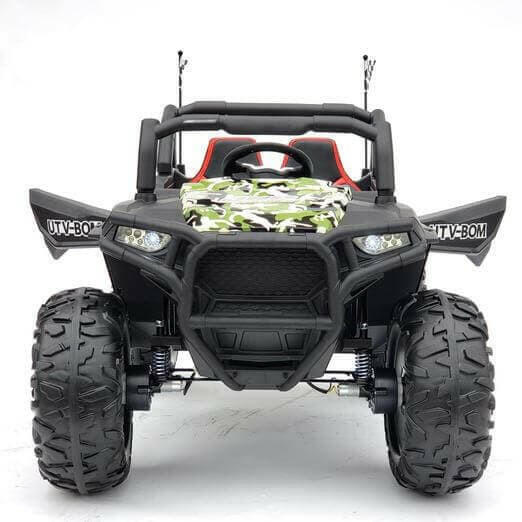 Buggy 24V Truck Kids Ride-On Two-Seater Parental Remote, MP4, Leather Seats, LED Lights - Kids Eye Candy