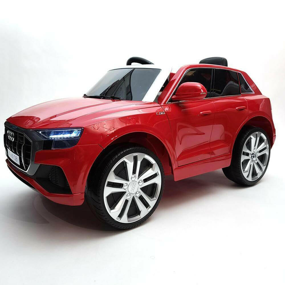 Audi Q8 12V Ride-On Kids Car Remote Control, MP3, Leather Seats, LED Lights - Kids Eye Candy