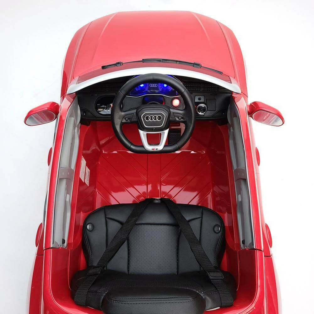 Audi Q8 12V Ride-On Kids Car Remote Control, MP3, Leather Seats, LED Lights - Kids Eye Candy