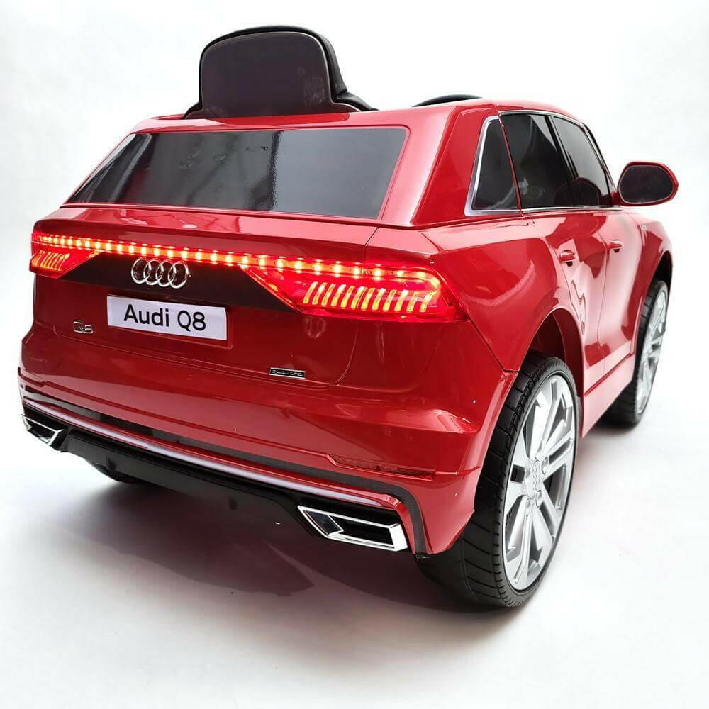 Audi Q8 12V Ride-On Kids Car Remote Control, MP3, Leather Seats, LED Lights - Kids Eye Candy