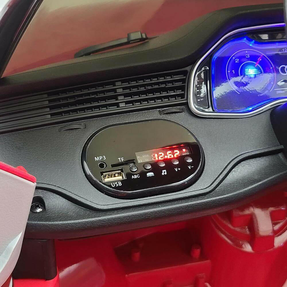 Audi Q8 12V Ride-On Kids Car Remote Control, MP3, Leather Seats, LED Lights - Kids Eye Candy