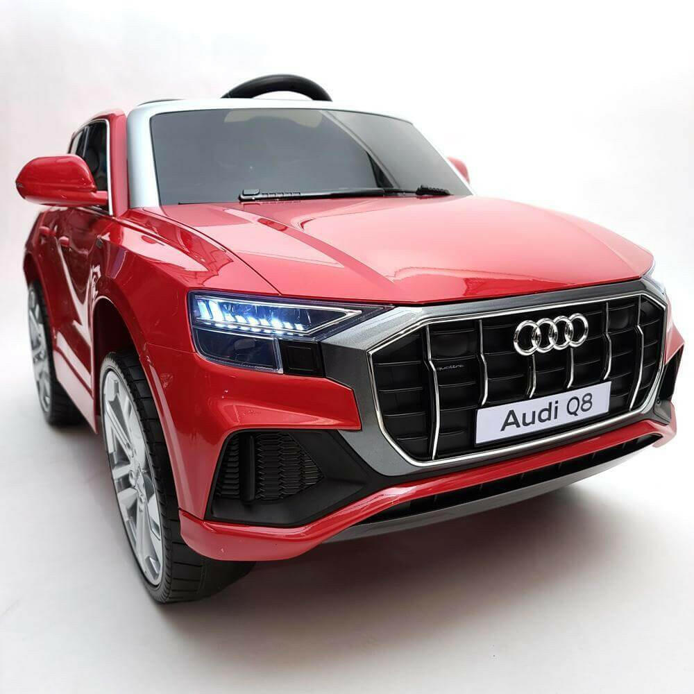 Audi Q8 12V Ride-On Kids Car Remote Control, MP3, Leather Seats, LED Lights - Kids Eye Candy