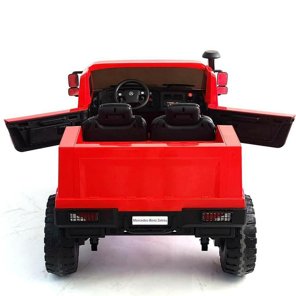 24V Mercedes Kids Zetros Ride-On Electric with Parental Remote, MP3, Leather Seats, Trunk Space - Kids Eye Candy