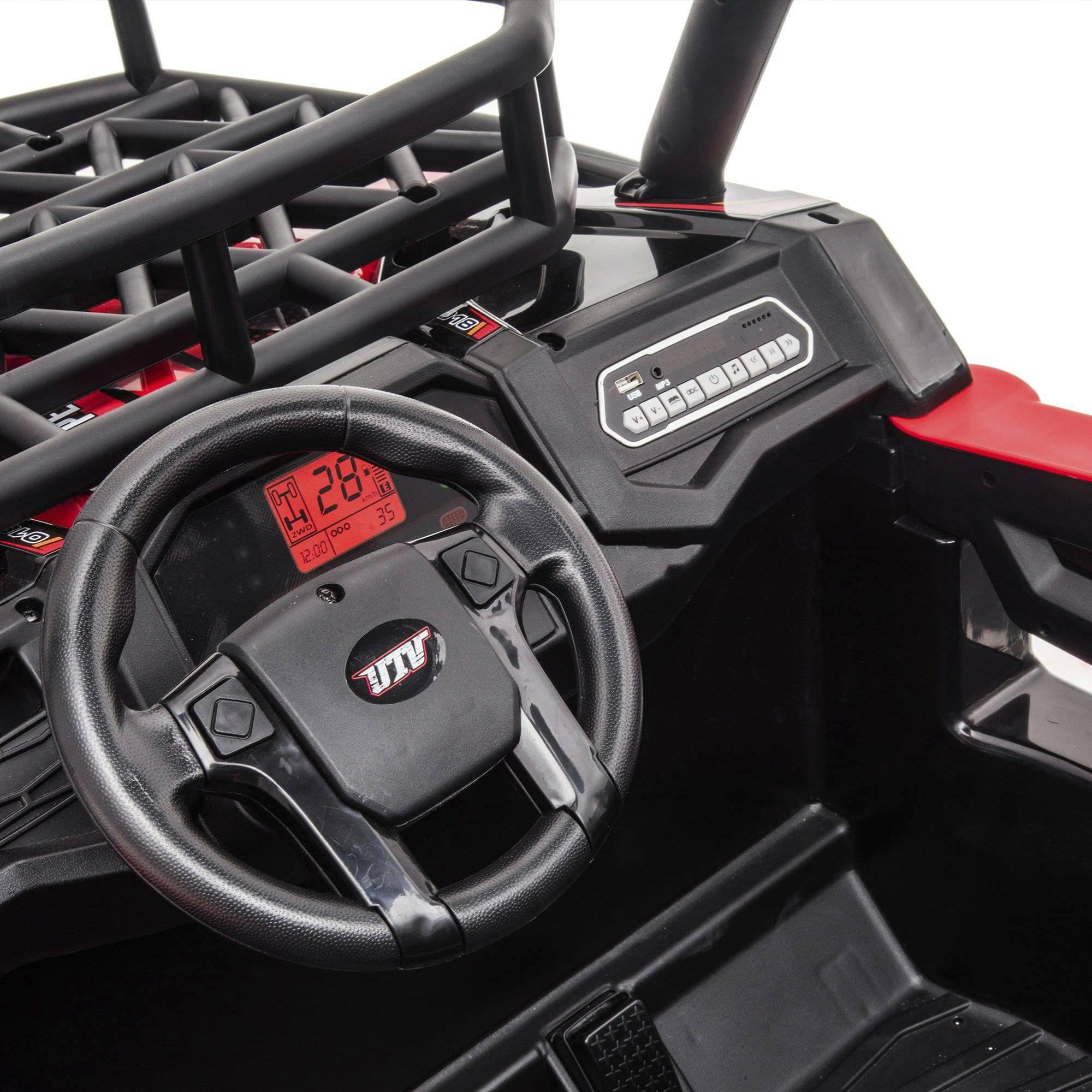 24V Freddo Toys Off Road 2 Seater Ride on UTV with Parental Remote Control for 3-8 Years - Dti Direct USA