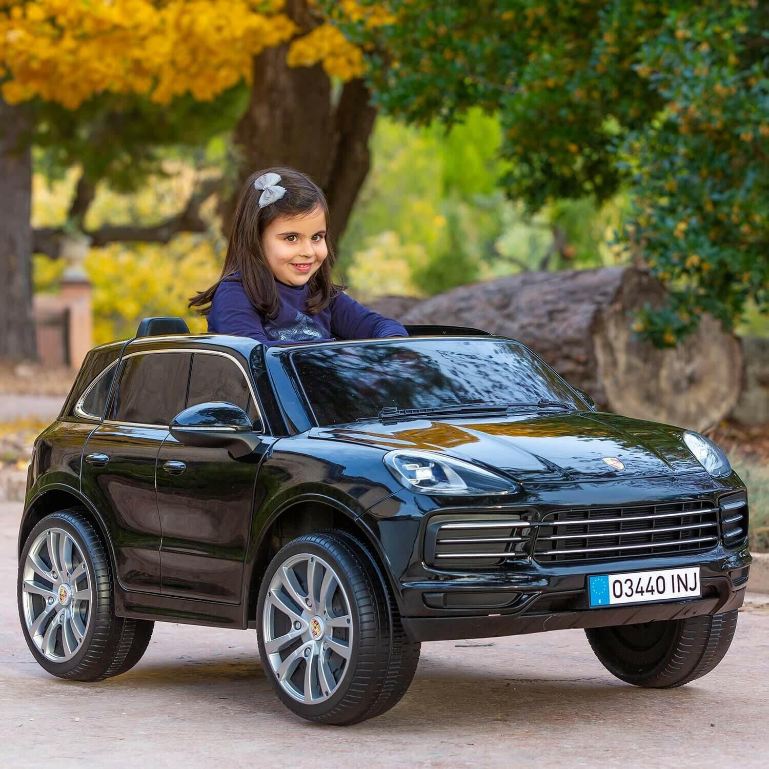 Porsche Cayenne Kids 12V Ride-On Car Parental Control MP3.