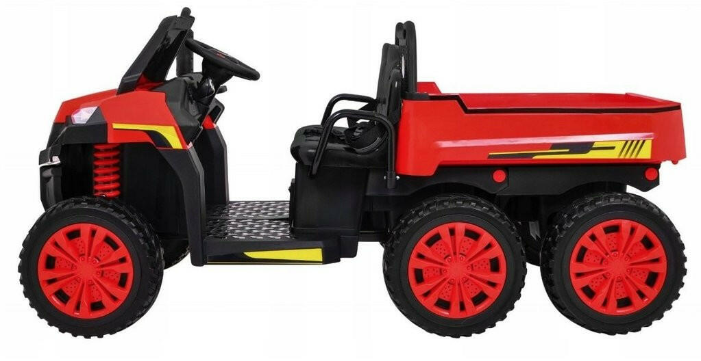 Tractor 24V Ride-On Two-Seater Ride-On Six Wheel Drive with Parental Remote MP3 LED Headlights - Kids Eye Candy
