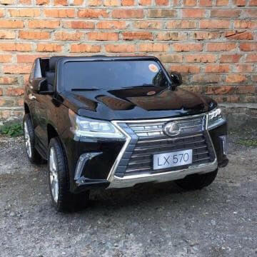 Licensed 24V Lexus LX Two-Seater Remote Control MP4 Bluetooth LED Lights - Kids Eye Candy