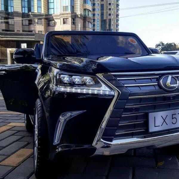 Licensed 24V Lexus LX Two-Seater Remote Control MP4 Bluetooth LED Lights - Kids Eye Candy