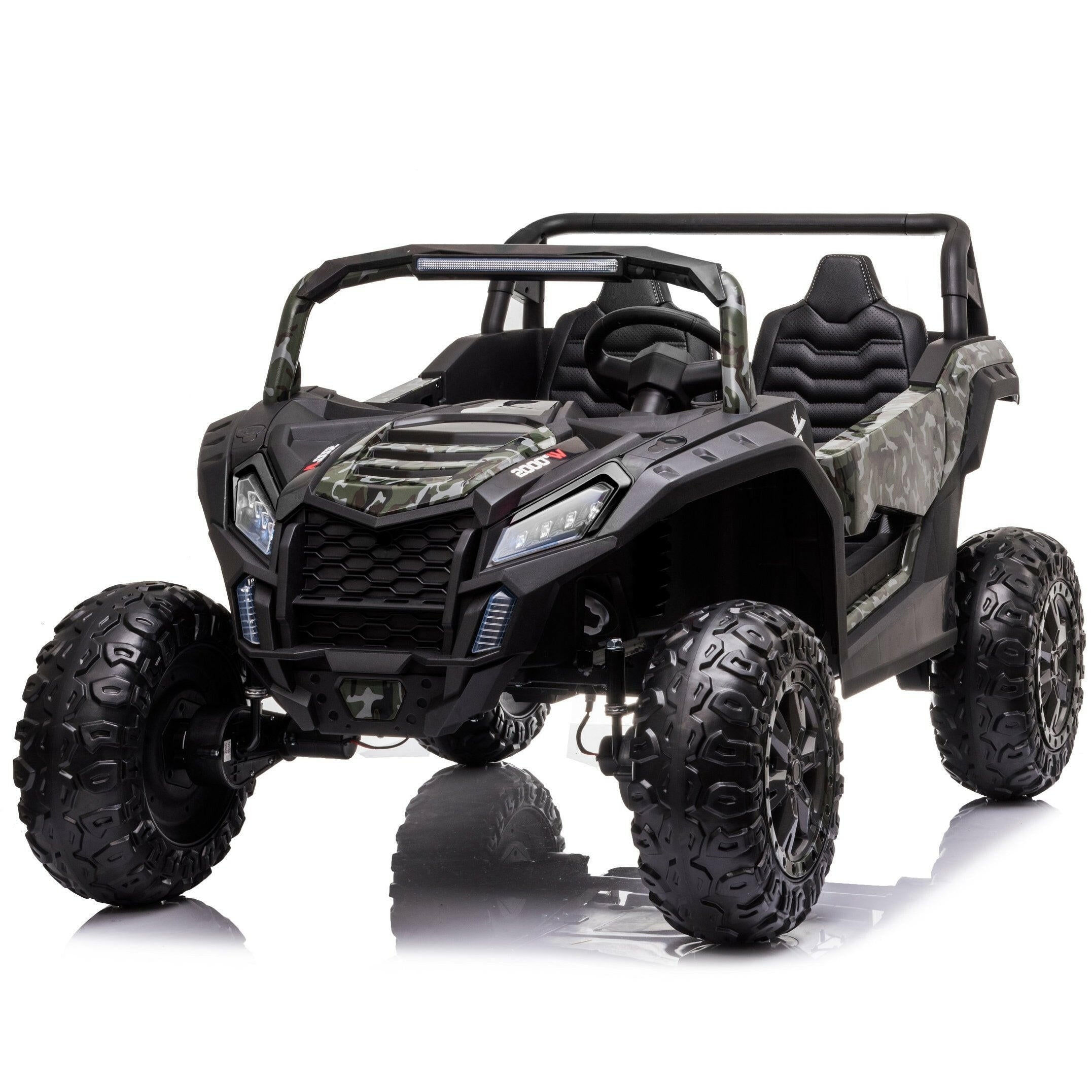 Kids Electric Ride On Buggy 24 Volt EVA Rubber Wheels 2 Seater MP4 Player - Kids Eye Candy