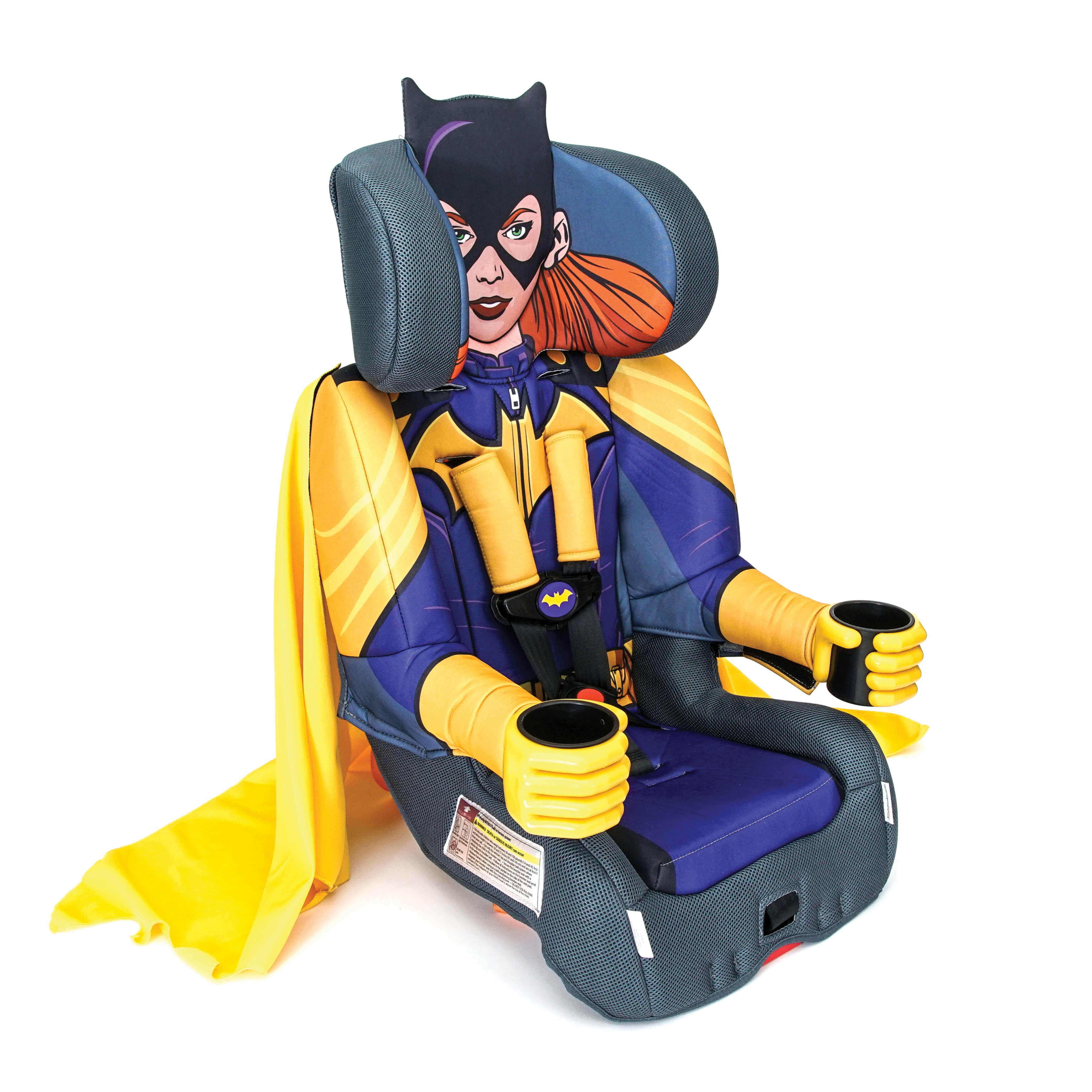 Kids Batgirl Combination Booster Car Seat W/ Cape - Kids Eye Candy