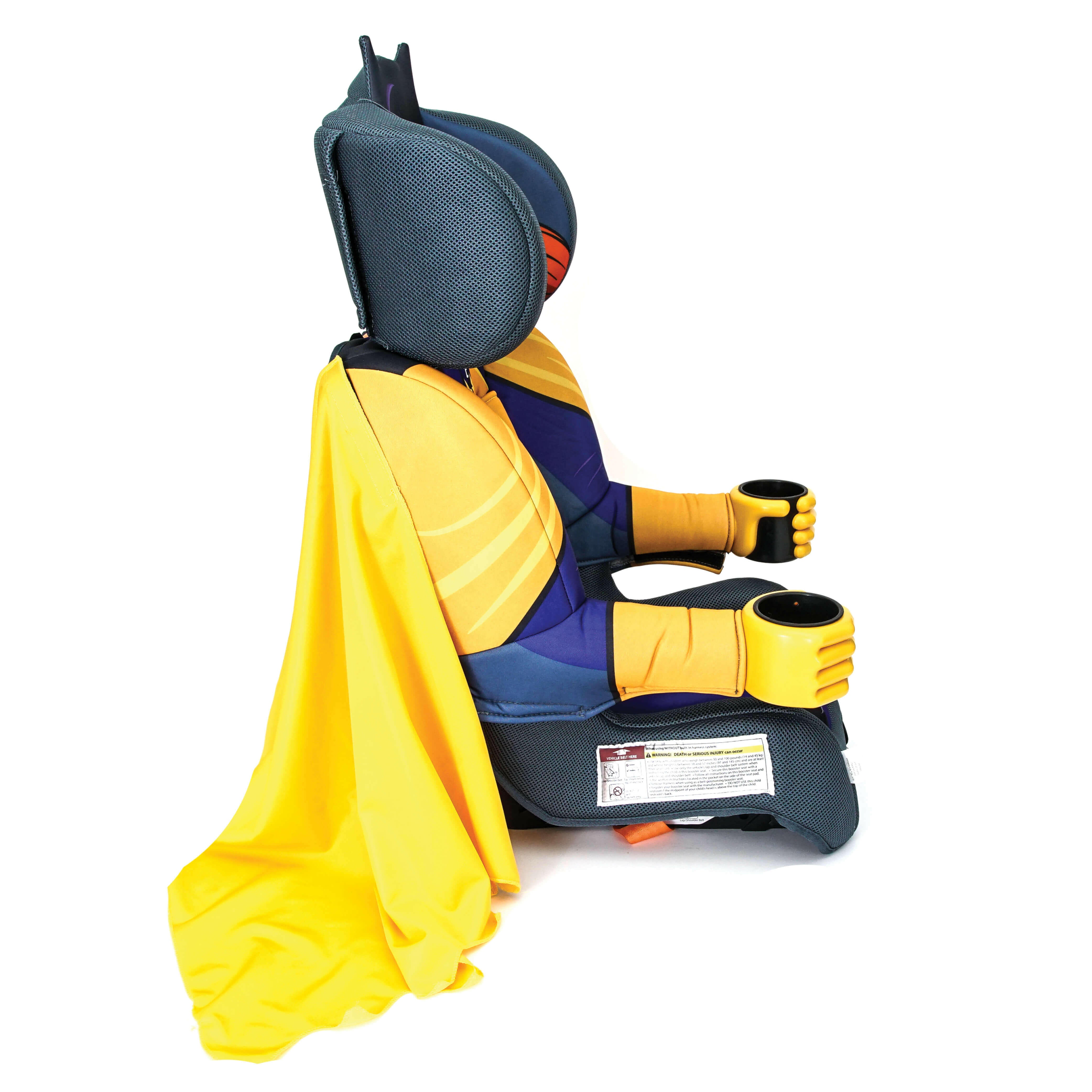 Kids Batgirl Combination Booster Car Seat W/ Cape - Kids Eye Candy