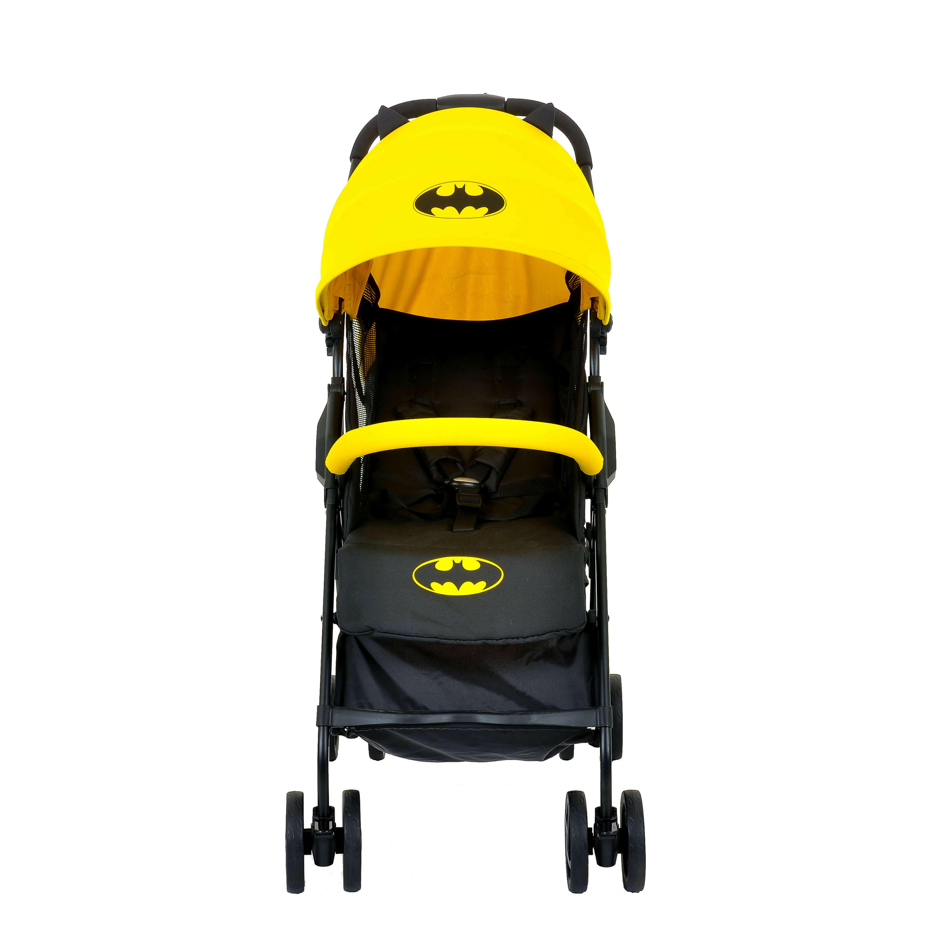 Kids Batman DC Comics Lightweight Compact Stroller Yellow Canopy - Kids Eye Candy