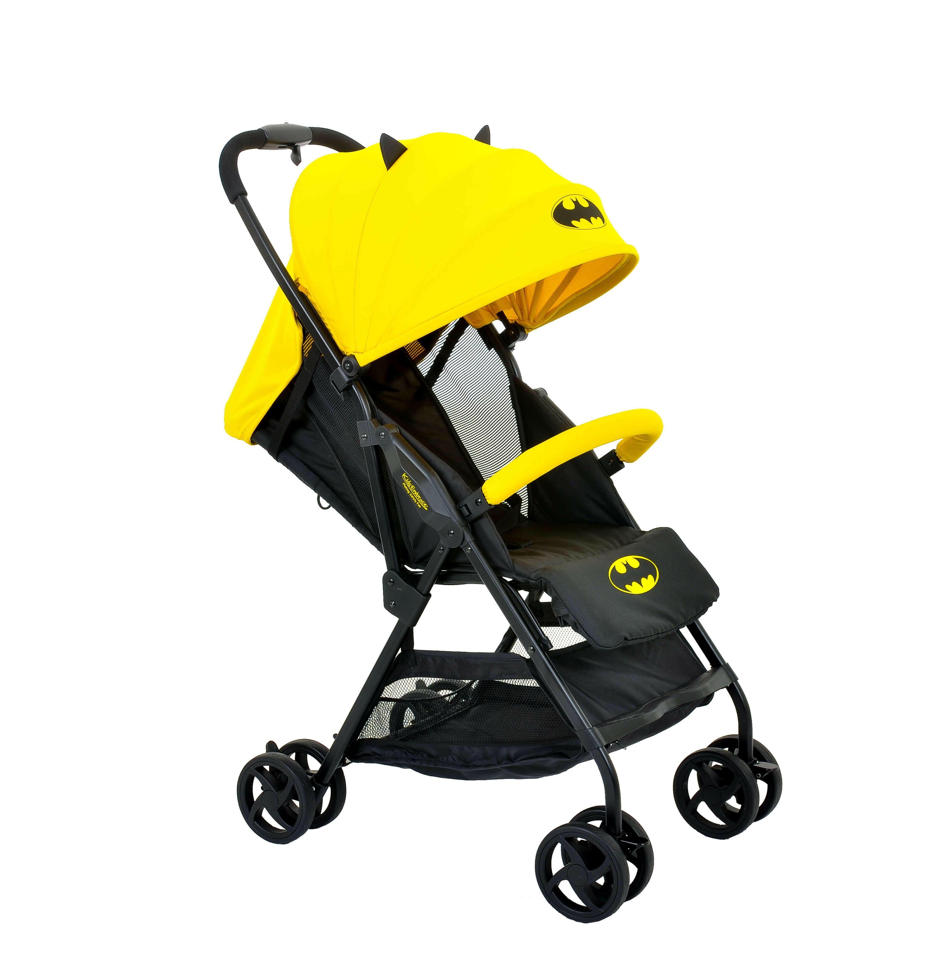 Kids Batman DC Comics Lightweight Compact Stroller Yellow Canopy - Kids Eye Candy