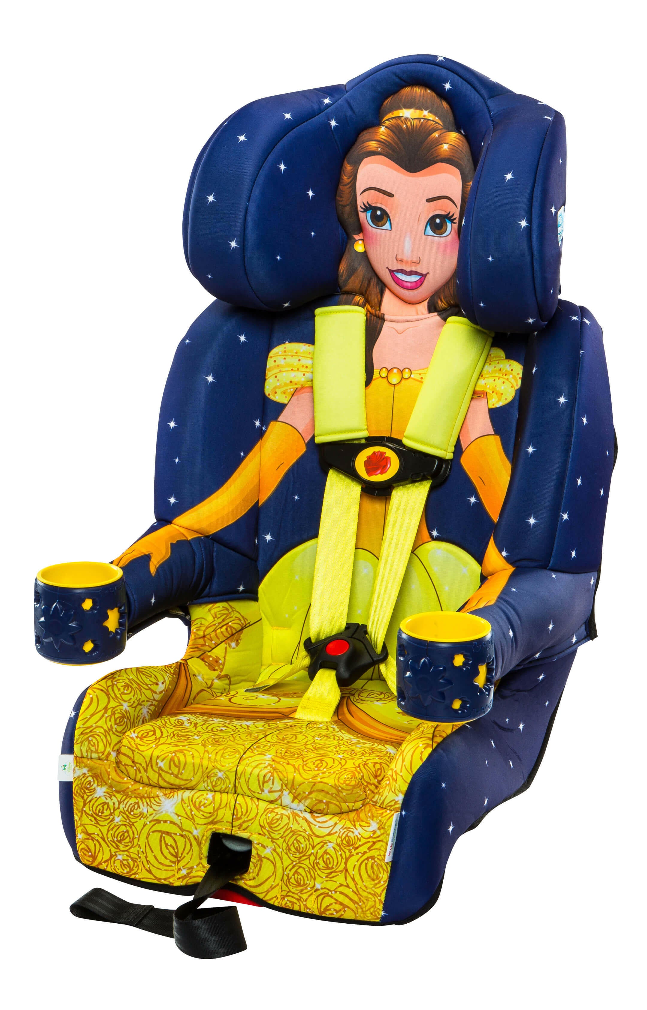 Kids Disney Princess Belle Combination Harness Booster Car Seat - Kids Eye Candy