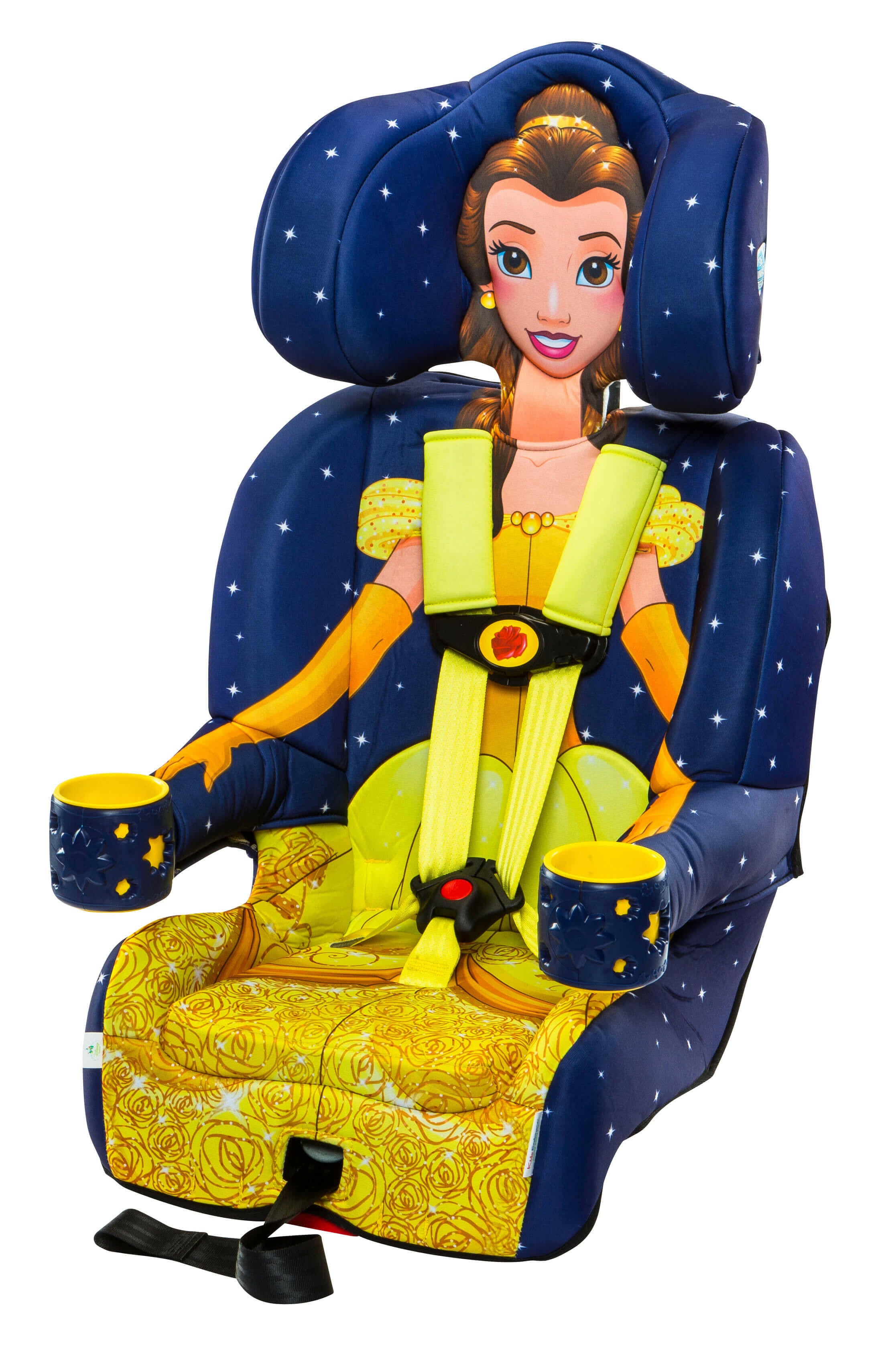 Kids Disney Princess Belle Combination Harness Booster Car Seat - Kids Eye Candy