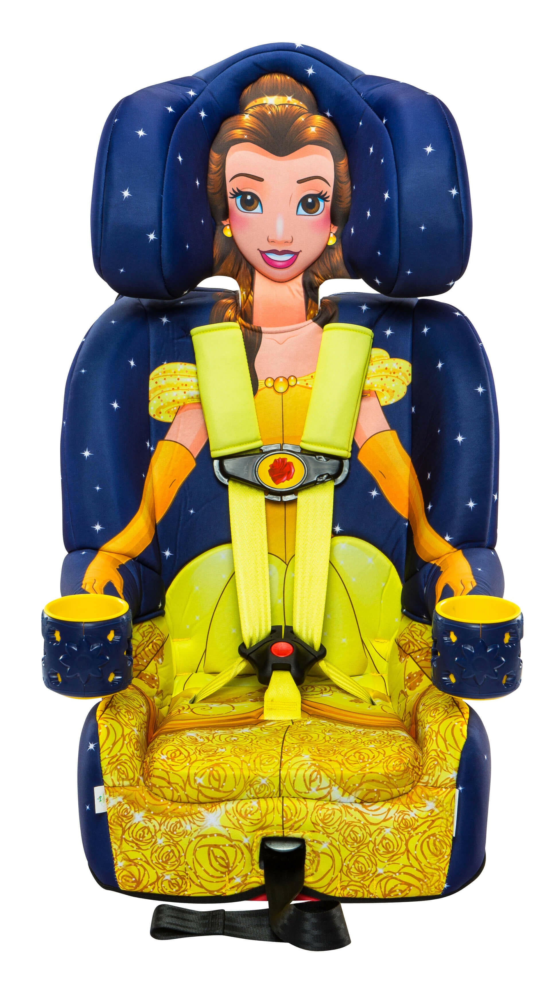 Kids Disney Princess Belle Combination Harness Booster Car Seat - Kids Eye Candy