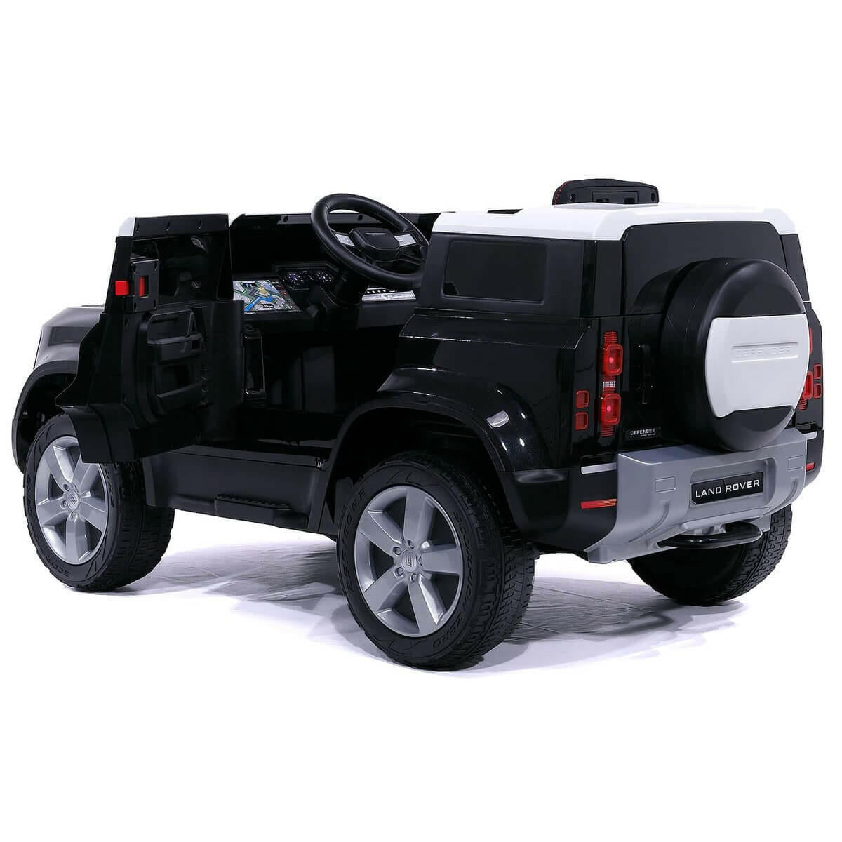Land Rover Defender 12V Kids Ride-On Car Parental Remote MP3 LED - Kids Eye Candy