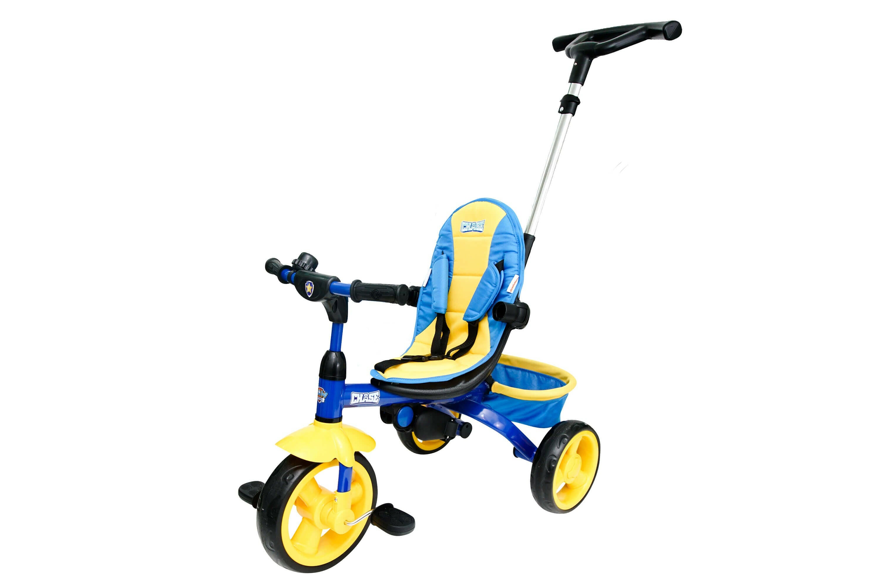 Kids Nickelodeon Paw Patrol Chase 4-in-1 Push and Ride Stroller Tricycle - Kids Eye Candy