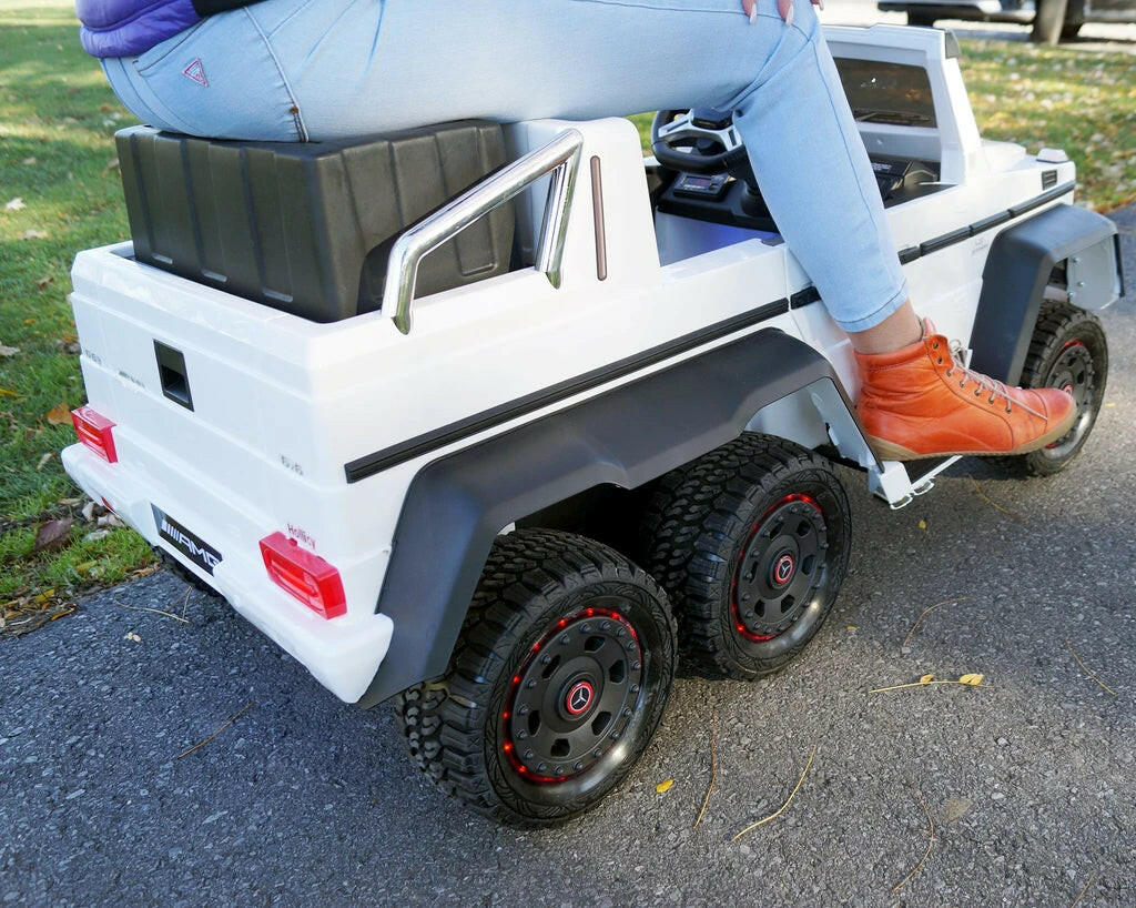 24V Mercedes G63 Ride-On Six Wheel Drive with Parent Remote MP3 LED Wheels - Kids Eye Candy
