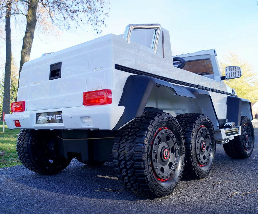 24V Mercedes G63 Ride-On Six Wheel Drive with Parent Remote MP3 LED Wheels - Kids Eye Candy