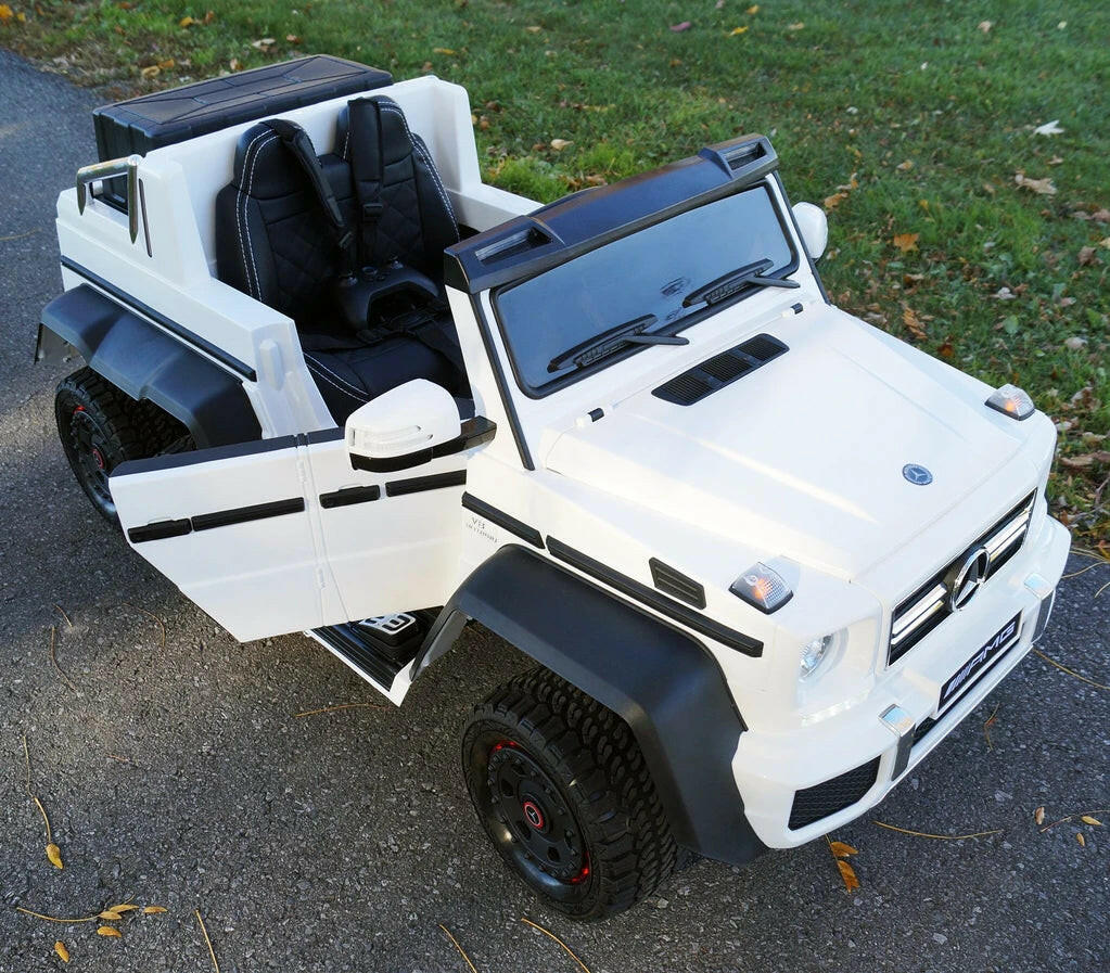 24V Mercedes G63 Ride-On Six Wheel Drive with Parent Remote MP3 LED Wheels - Kids Eye Candy