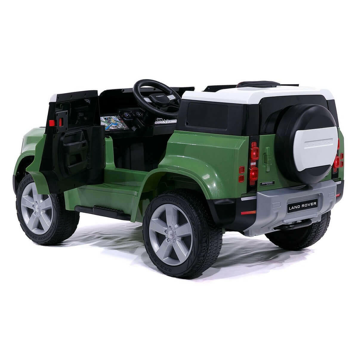 Land Rover Defender 12V Kids Ride-On Car Parental Remote MP3 LED - Kids Eye Candy