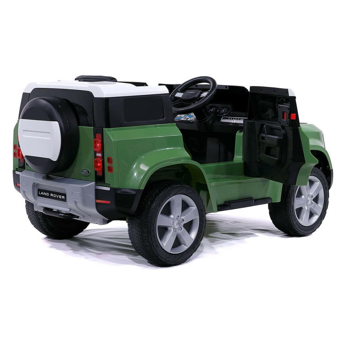 Land Rover Defender 12V Kids Ride-On Car Parental Remote MP3 LED - Kids Eye Candy
