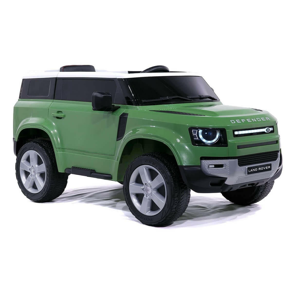 Land Rover Defender 12V Kids Ride-On Car Parental Remote MP3 LED - Kids Eye Candy