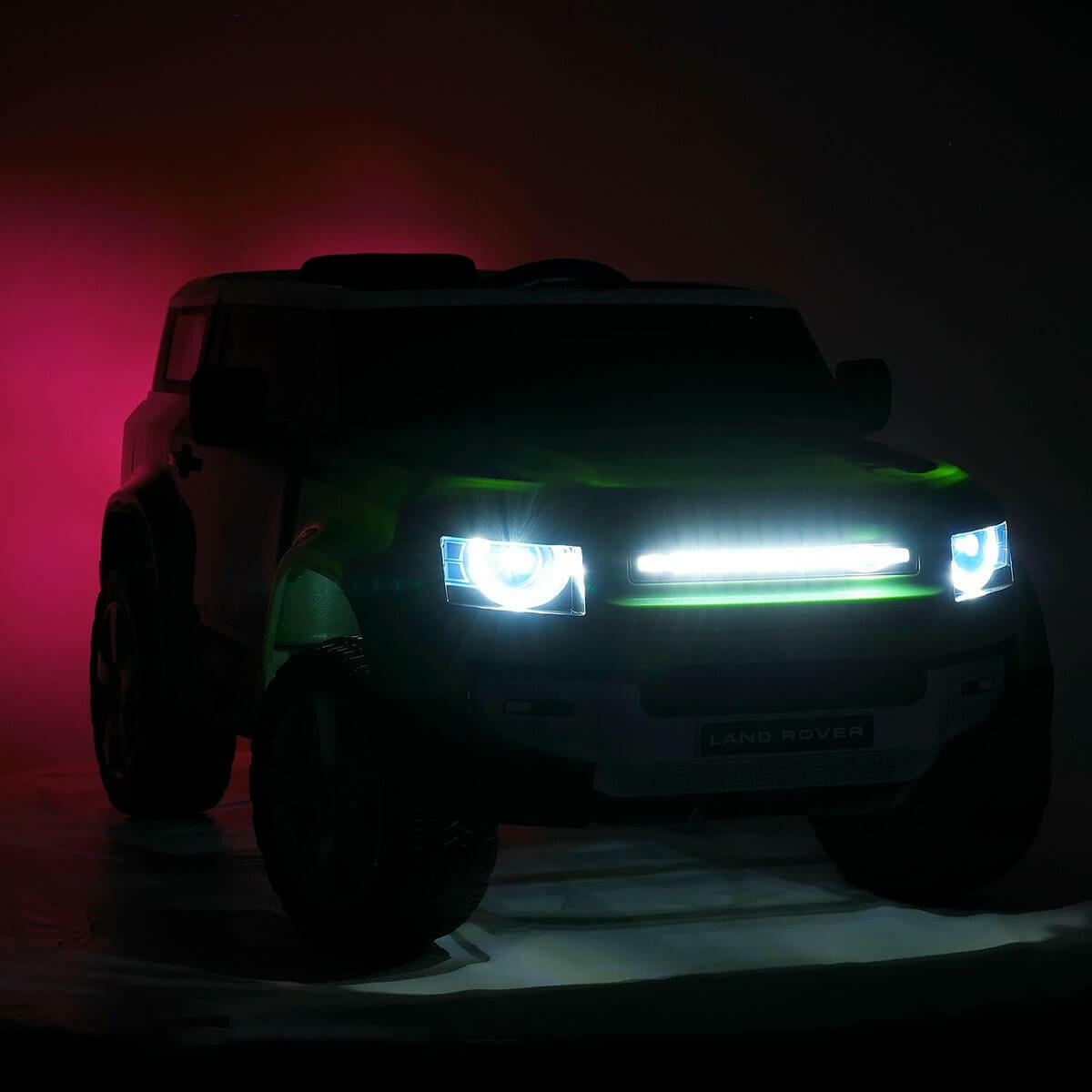 Land Rover Defender 12V Kids Ride-On Car Parental Remote MP3 LED - Kids Eye Candy