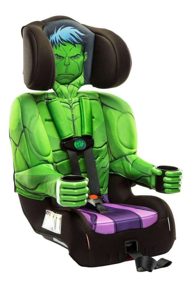 Kid Hulk Avengers Combo Booster Car Seat - Kids Eye Candy