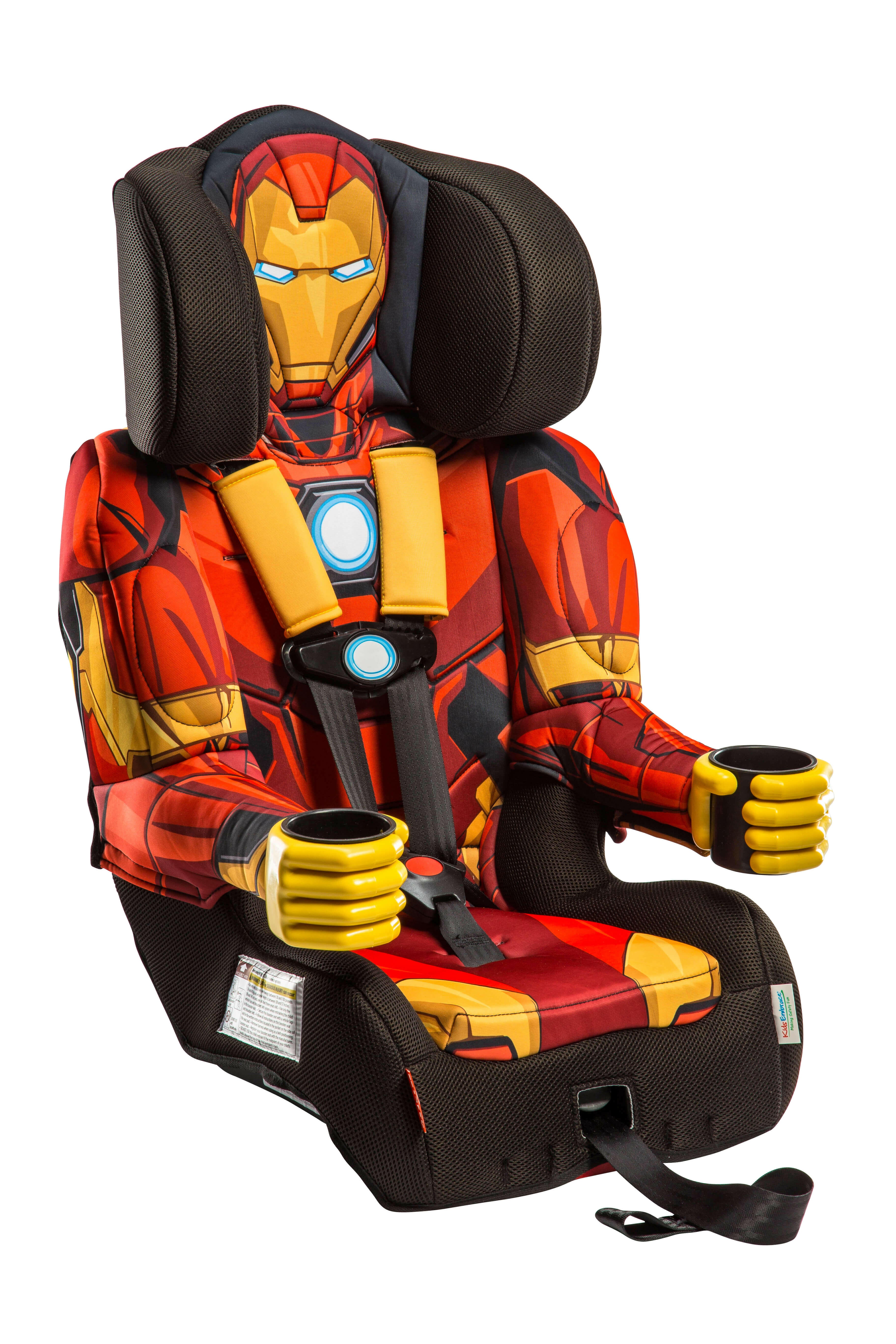 Kids Embrace Car Seat Iron Man Combo Harness Booster with Dual Cup Holders - Kids Eye Candy