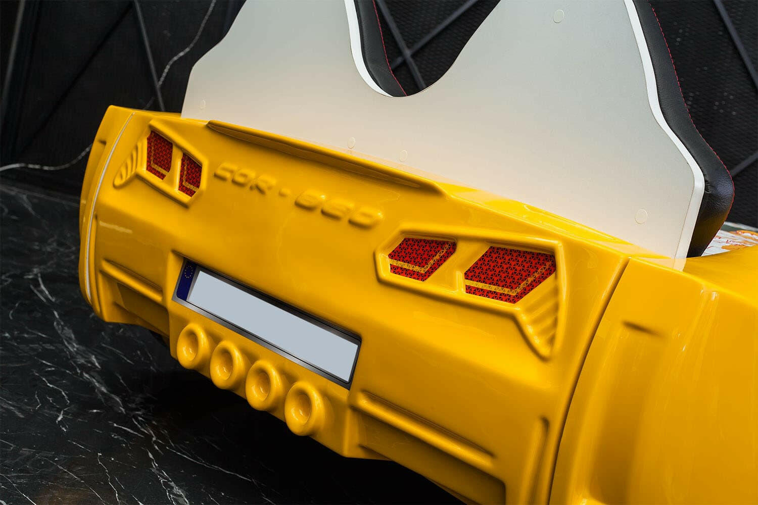 Aero Super Car Kids Bed Lifting Doors Headlights Remote Control Toddler Twin Size Frame - Kids Eye Candy