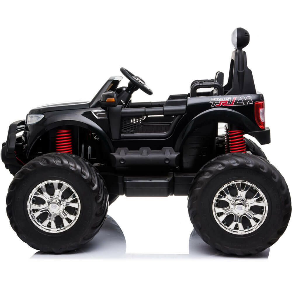 Monster Truck Kids Best 12V Ride-On Two-Seater w/ Parent Remote, MP3, LED Lights - Kids Eye Candy