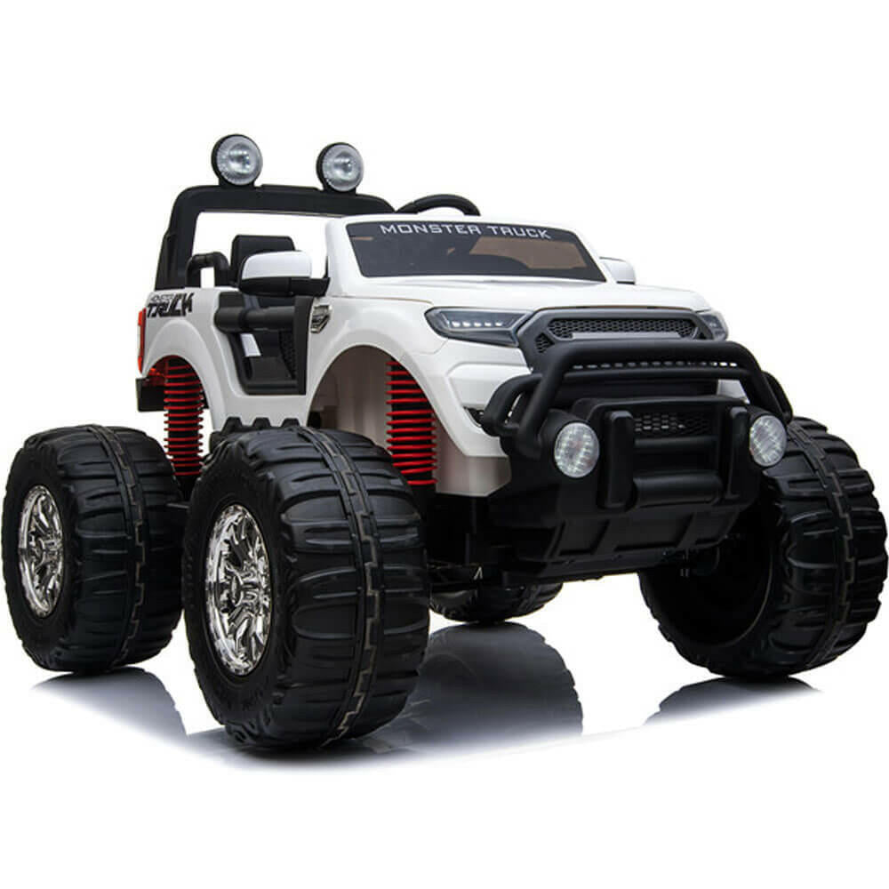 Monster Truck Kids Best 12V Ride-On Two-Seater w/ Parent Remote, MP3, LED Lights - Kids Eye Candy