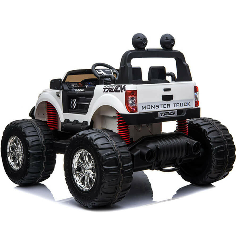 Monster Truck Kids Best 12V Ride-On Two-Seater w/ Parent Remote, MP3, LED Lights - Kids Eye Candy