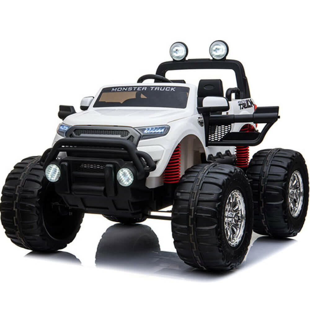 Monster Truck Kids Best 12V Ride-On Two-Seater w/ Parent Remote, MP3, LED Lights - Kids Eye Candy