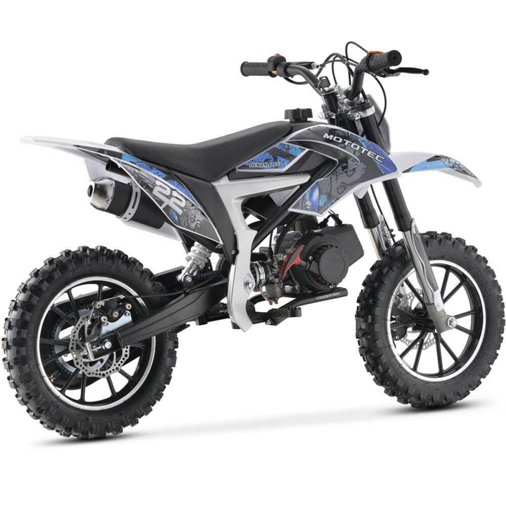 MotoTec 50cc Demon Kids Gas Dirt Bike Motorcycle - Kids Eye Candy