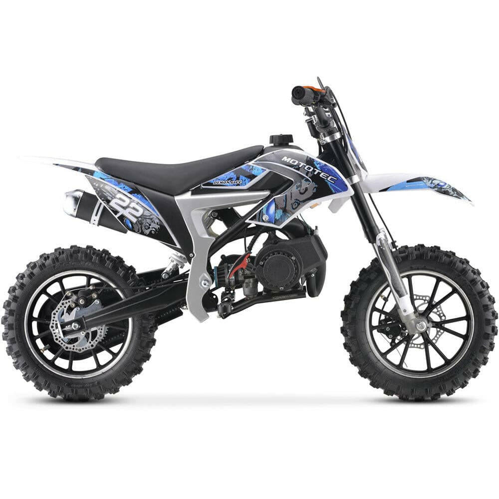 MotoTec 50cc Demon Kids Gas Dirt Bike Motorcycle - Kids Eye Candy