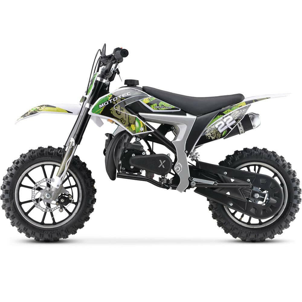 MotoTec 50cc Demon Kids Gas Dirt Bike Motorcycle - Kids Eye Candy
