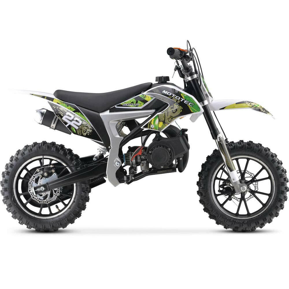 MotoTec 50cc Demon Kids Gas Dirt Bike Motorcycle - Kids Eye Candy