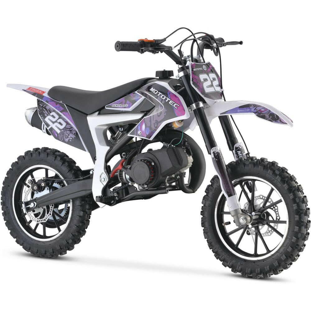 MotoTec 50cc Demon Kids Gas Dirt Bike Motorcycle - Kids Eye Candy
