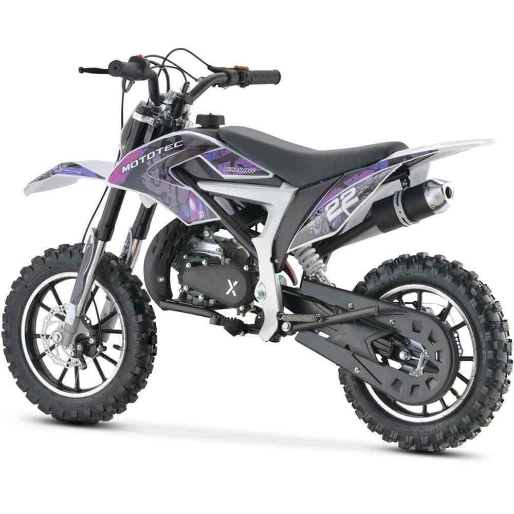 MotoTec 50cc Demon Kids Gas Dirt Bike Motorcycle - Kids Eye Candy